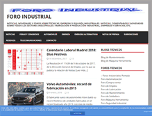 Tablet Screenshot of foro-industrial.com